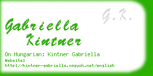 gabriella kintner business card